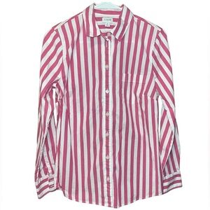 J Crew Lightweight Cotton-Blend Button Up Shirt in Signature Fit - Small, Womens